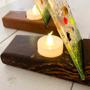 Candle Holder - Blue Candle Holder - Blue