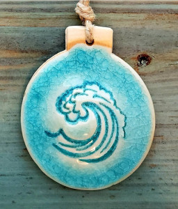 Ceramic Wave Ornament Ceramic Wave Ornament