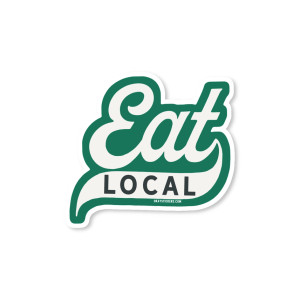 Eat Local Sticker