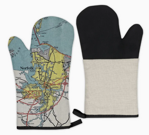 Map Oven Mitt