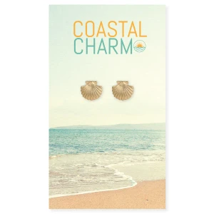 Gold Seashell Earrings