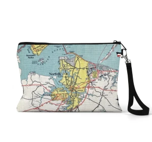 Norfolk Map Wristlet