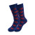 Navy Blue Crab Socks