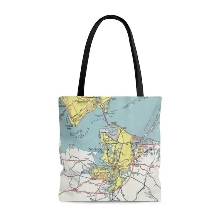 Norfolk Map Tote Bag