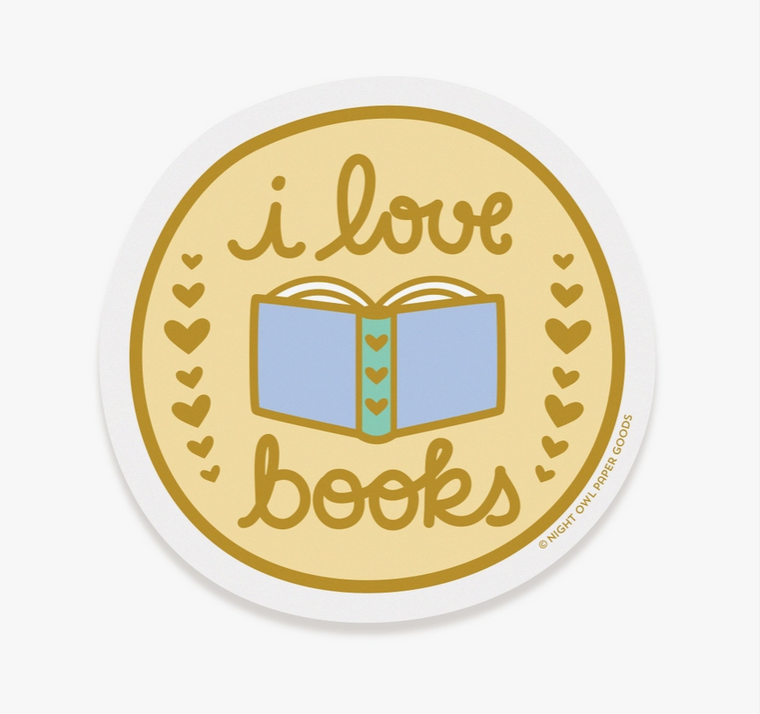 Love Books Sticker