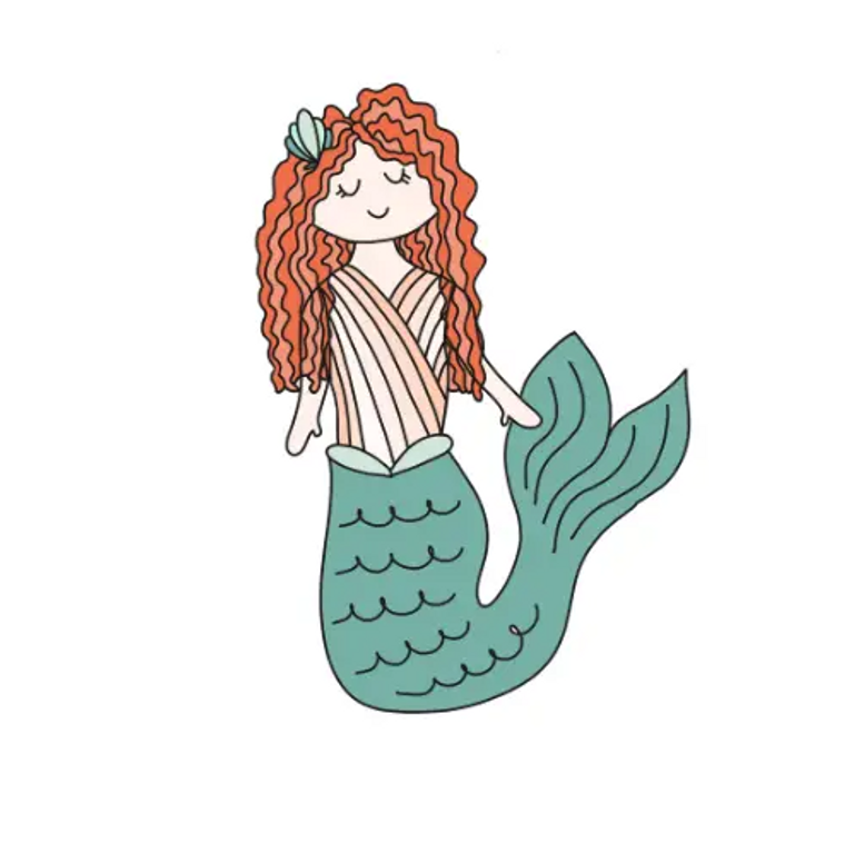 Shell Mermaid Sticker