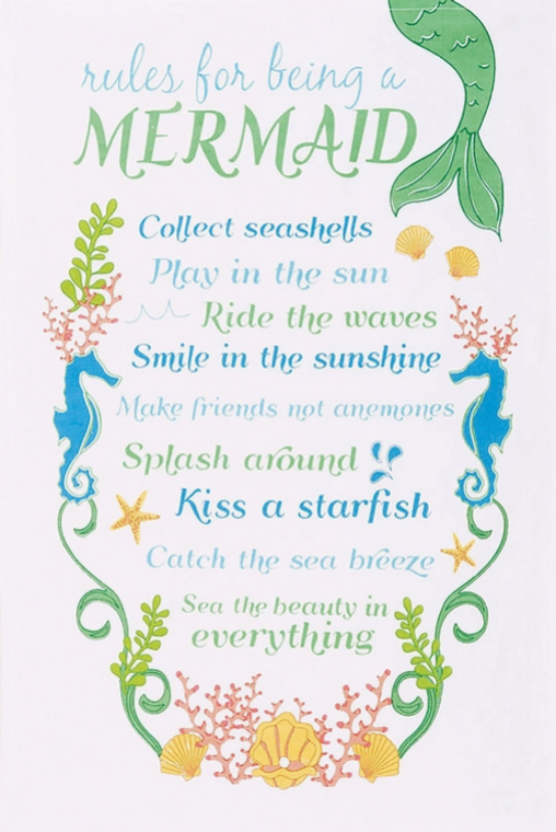 Rules (Mermaid) Kitchen Towel 