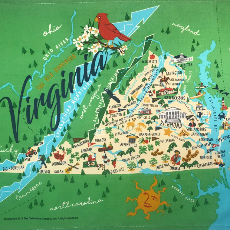 Tea Towel Virginia