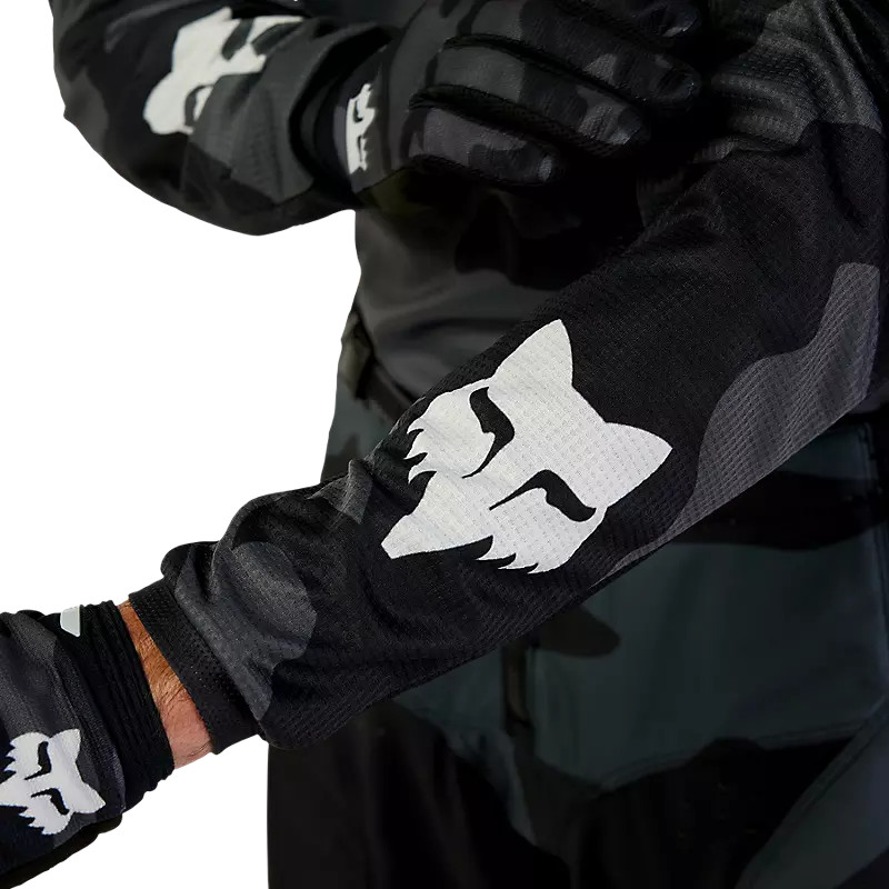 FOX 180 BNKR JERSEY BLACK CAMO