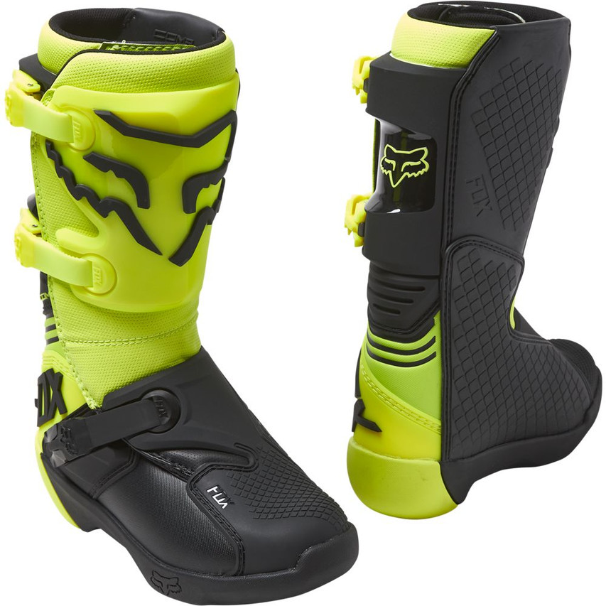 FOX YOUTH COMP BOOT FLO YELLOW