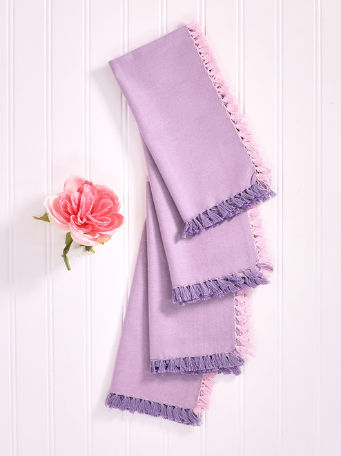 Chambray Napkin Set of 4 - Lavender
