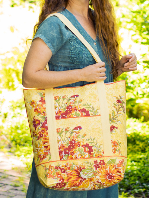 In Full Bloom Market Bag - Yellow