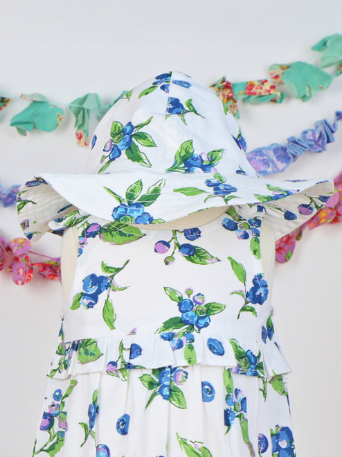 Blueberry Baby Sunhat - Blue White