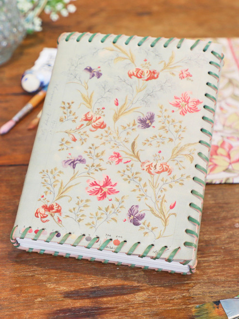 Fleur de Lis Leather Journal - Multi