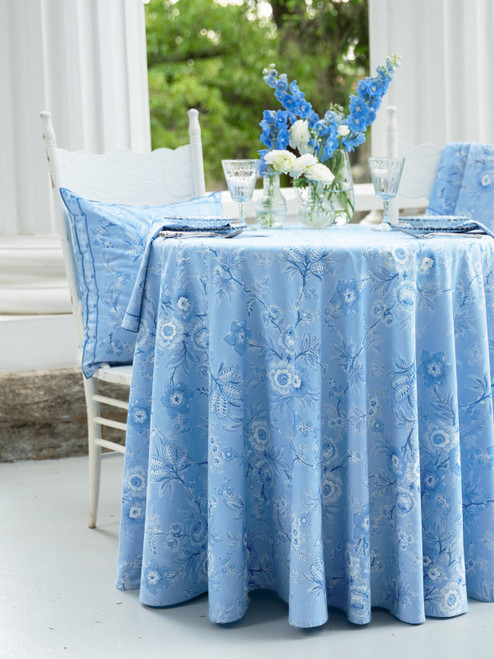 Augustine Round Cloth - Washed Blue