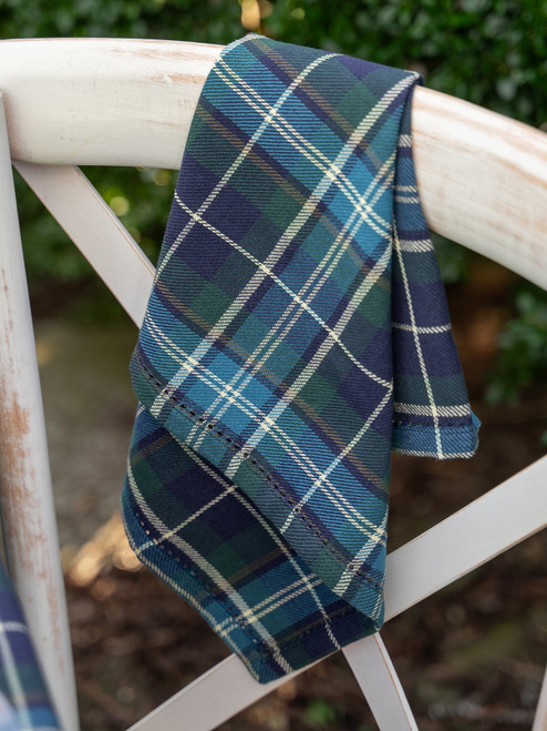 Market Plaid Napkin Set of 4 - Navy