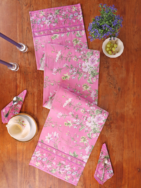 Graceful Garden Runner - Rose