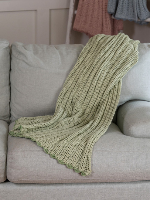 Comfy Knit Throw - Sage