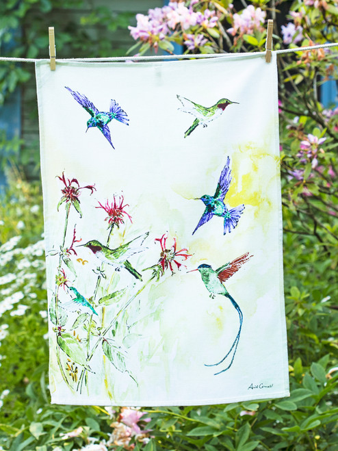Hummingbird Tea Towel - Multi