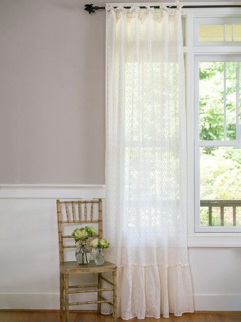 Layla's Lace Curtain - Ecru