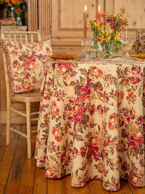 Bountiful Harvest Round Cloth - Antique