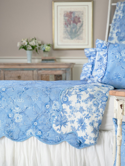 Augustine Quilt - Washed Blue