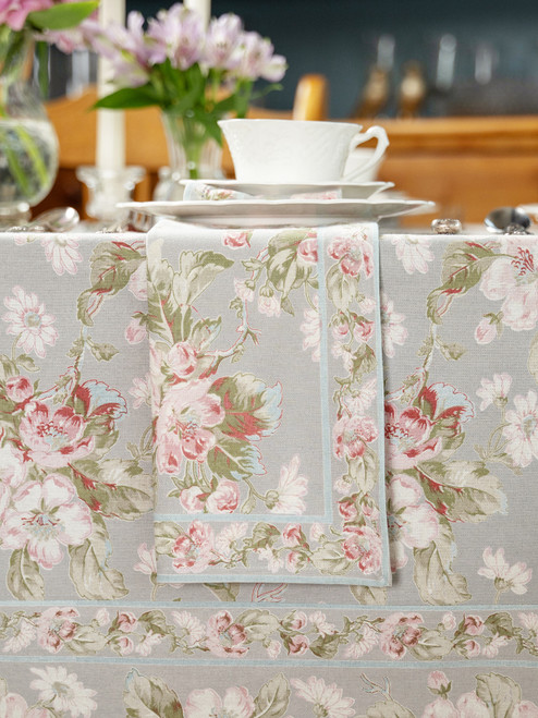 Apple Blossom Napkin Set of 4 - Smoke