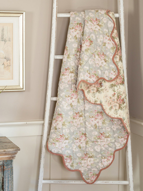 Apple Blossom Throw - Smoke