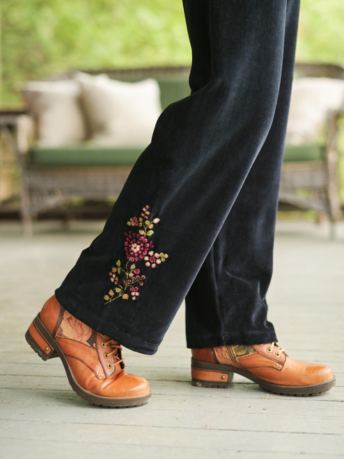 Folksong Velour Legging - Black