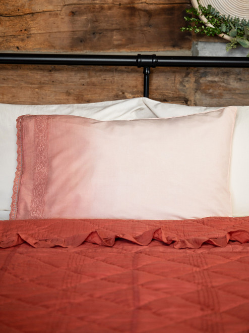 Sunset Dream Pillowcase Set of 2 - Old Rose