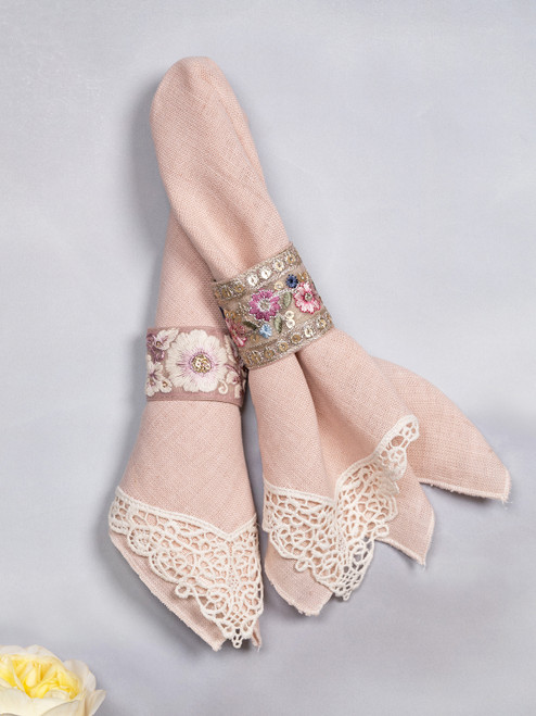 Bel Canto Napkin Ring Set of 4 - Lilac