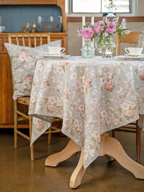 Apple Blossom Tablecloth - Smoke