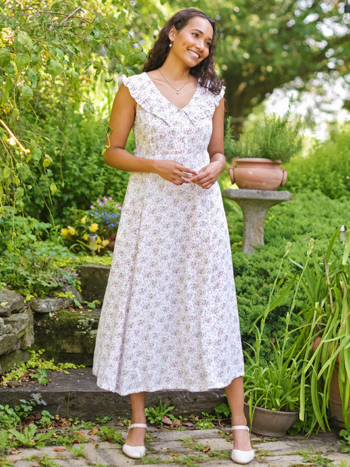 Brighton Garden Dress - White