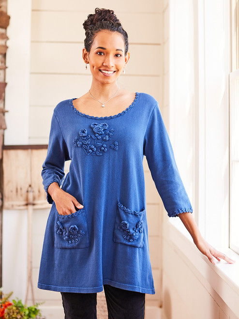 Amsterdam Tunic Sweater - LazuliBlue