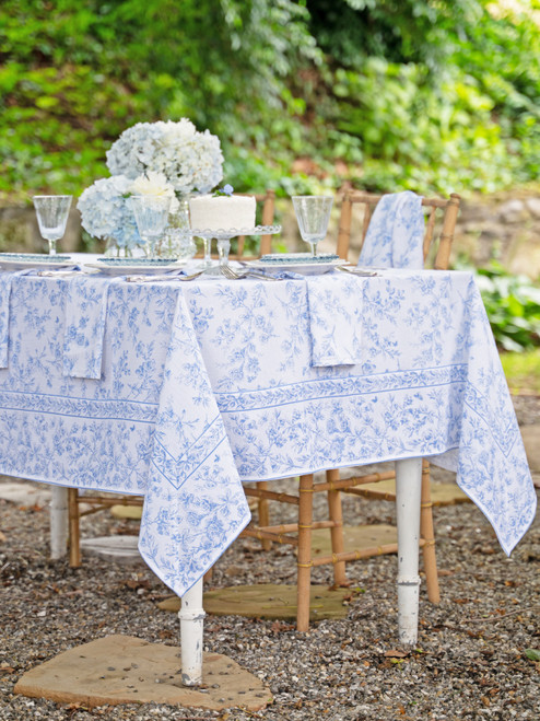 Secret Garden Tablecloth - Periwinkle