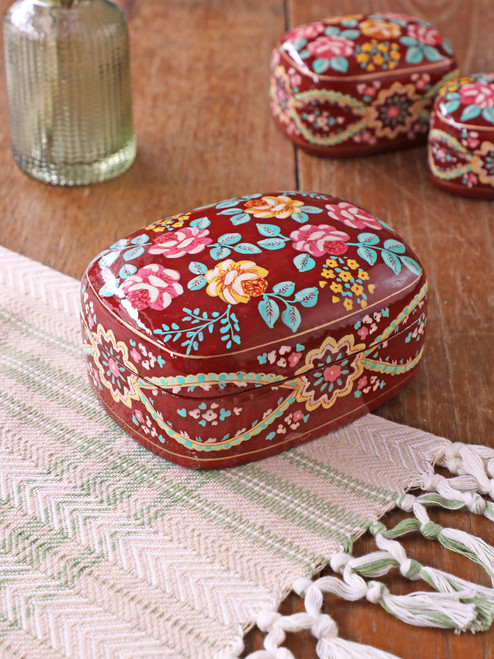 Estella Trinket Box Large - Wine