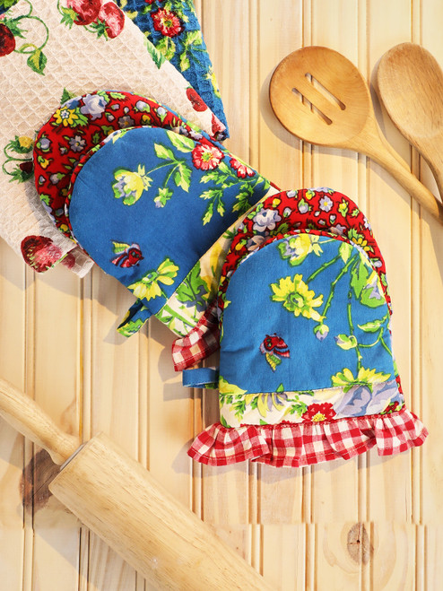 Primary Patchwork Mini Mitt Set of 2