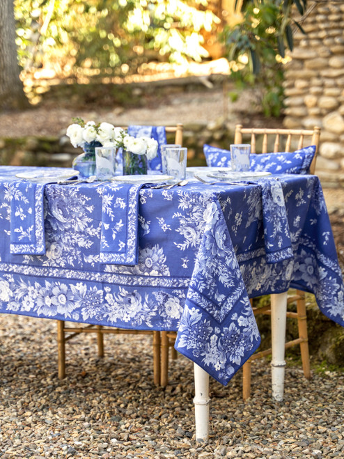 Avonlea Tablecloth - Cobalt
