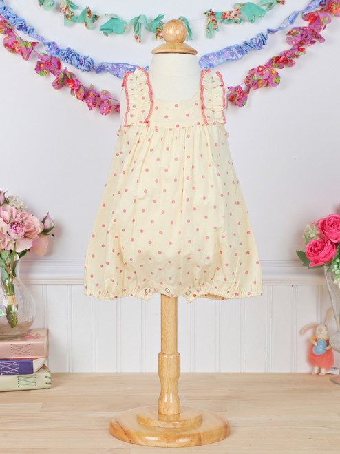 Candy Dot Baby Bubble - Cream