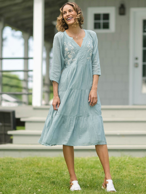 Gemstone Dress - Soft Teal