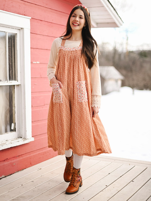 Forget Me Not Young Adult Dress - Terracotta