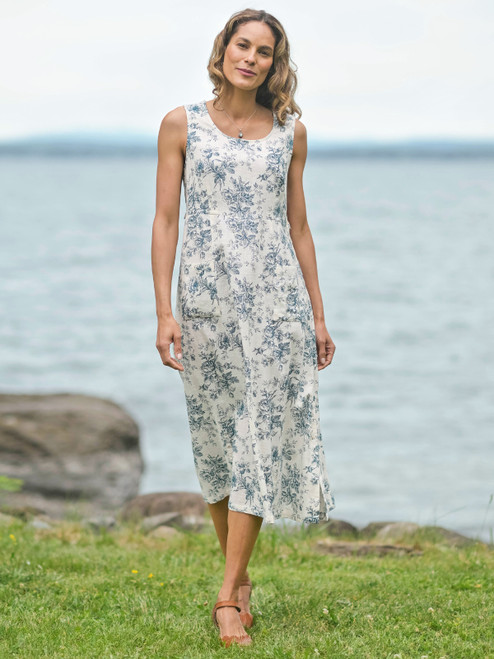 Dancing Rose Porch Dress - Ecru