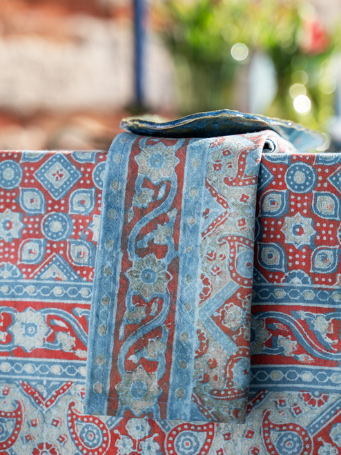 Persian Garden Natural Dye Napkin Set of 4 - Green