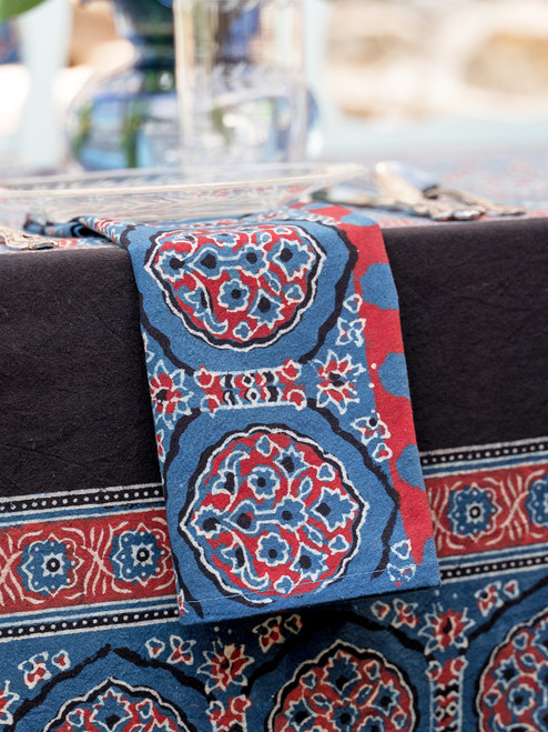 Donapur Natural Dye Napkin Set of 4 - Indigo