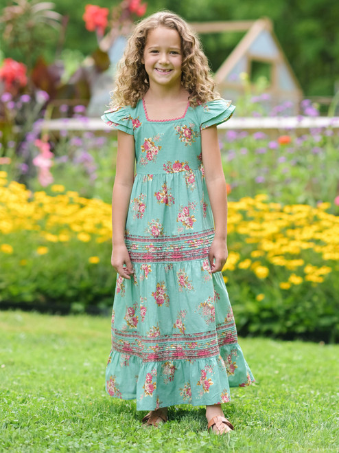 Tallulah Kids Dress - Aqua