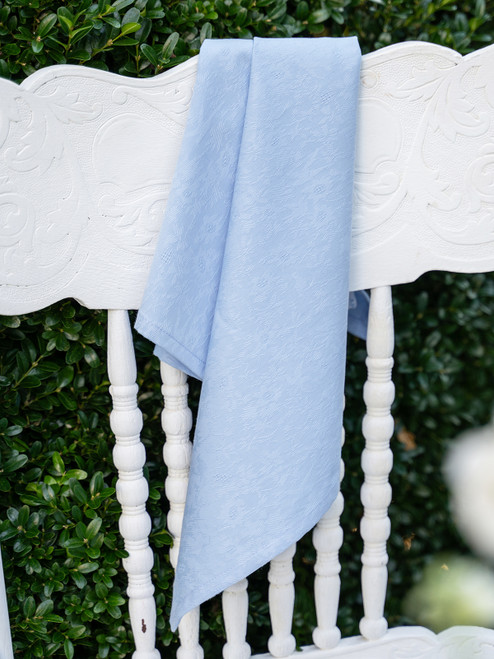 Lark Cotton Jacquard Napkin Set of 4 - Blue - Blue