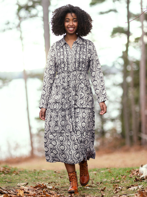 Darling Rose Dress - Charcoal