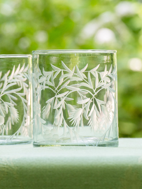 Fleur Tumbler Set of 4 - Clear