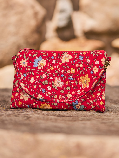 Mini Wallet - Heather Red