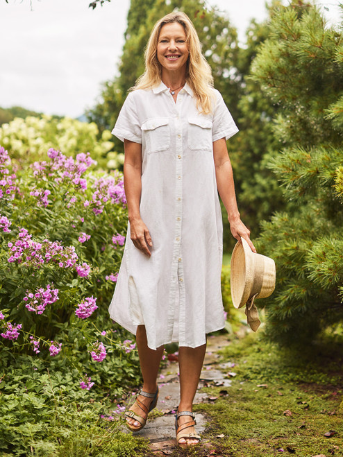 Seabright Shirtdress - White